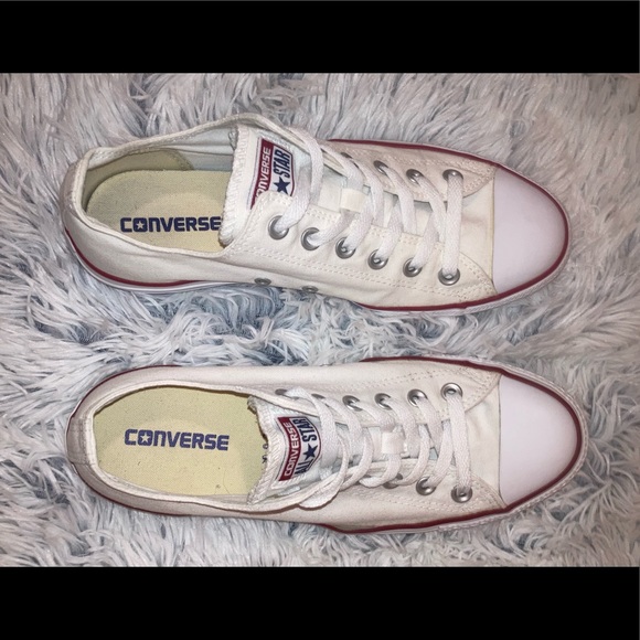 🛹Converse 10 White Low Top All-Star Shoes🛹 - Picture 7 of 11
